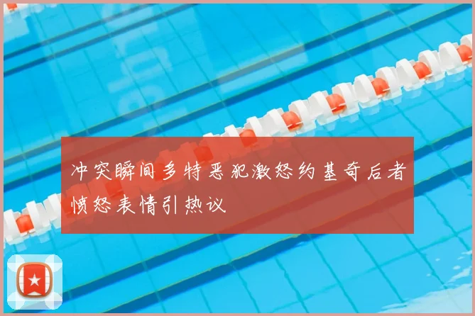 冲突瞬间多特恶犯激怒约基奇后者愤怒表情引热议